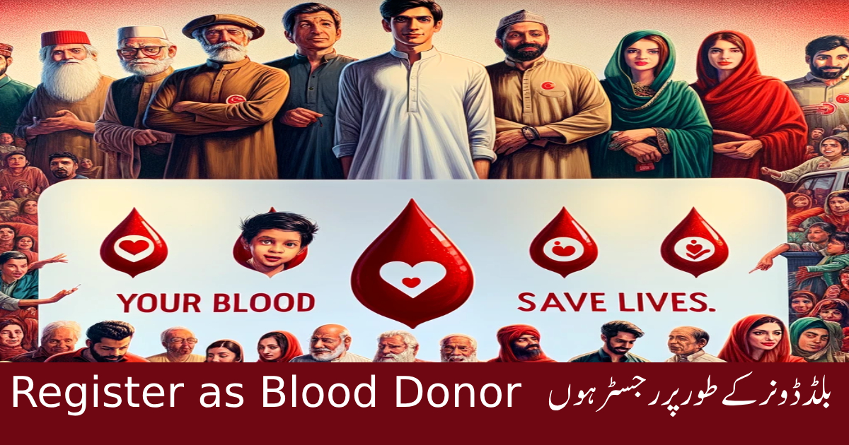 Register as Blood Donor in Bahria Enclave