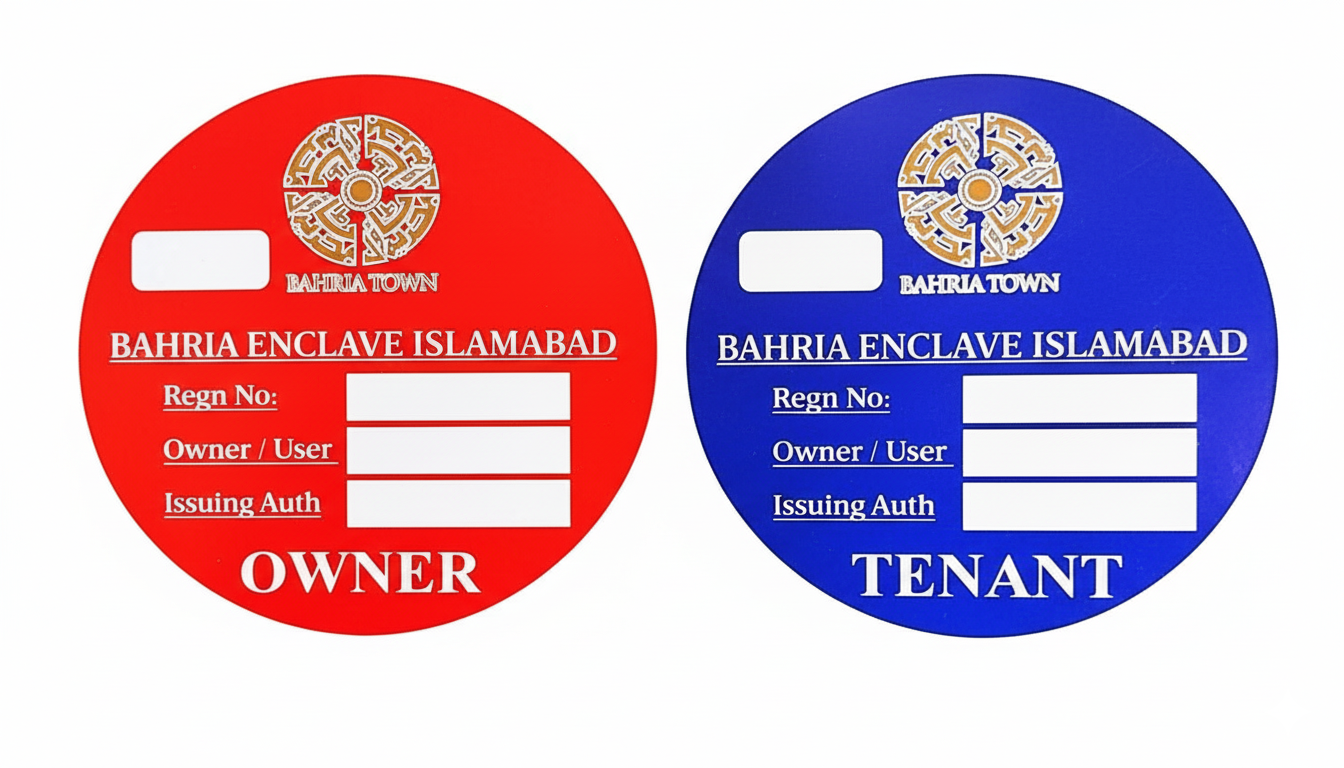 Bahria Enclave Islamabad – MSM Security Vehicle Sticker Issuance for Residents